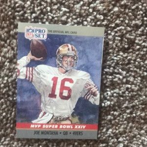 Joe Montana Super Bowl MVP card